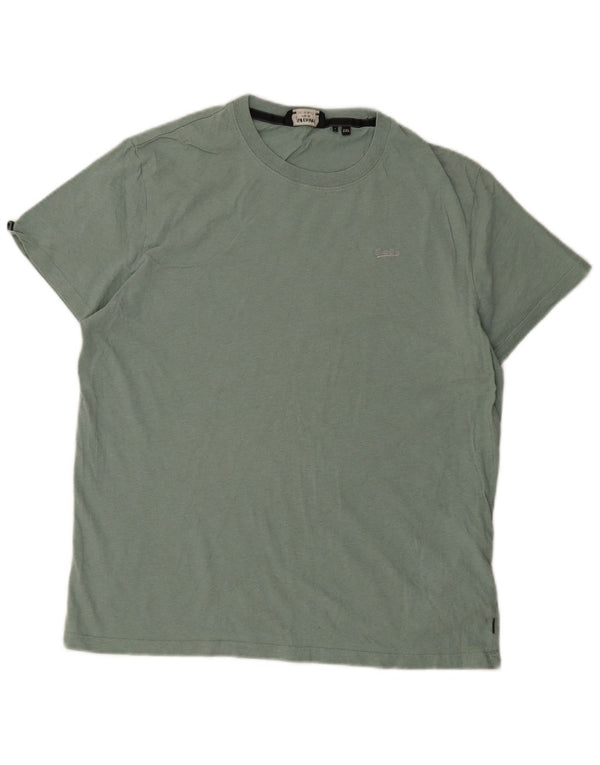 Superdry Mens T-Shirt Top 2XL Green Cotton