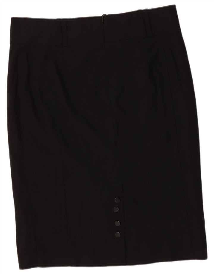 Marks & Spencer Damen Bleistiftrock UK 20 2XL W40 Schwarz Polyester