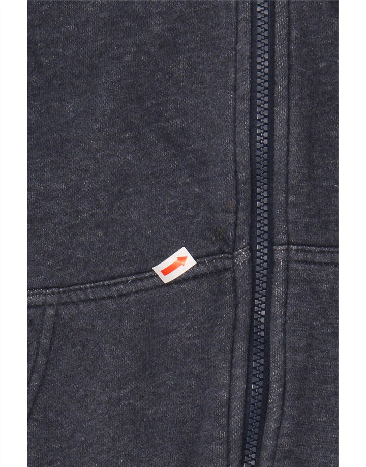 NIKE Herren-Kapuzenpullover mit Reißverschluss, mittlere marineblaue Baumwolle