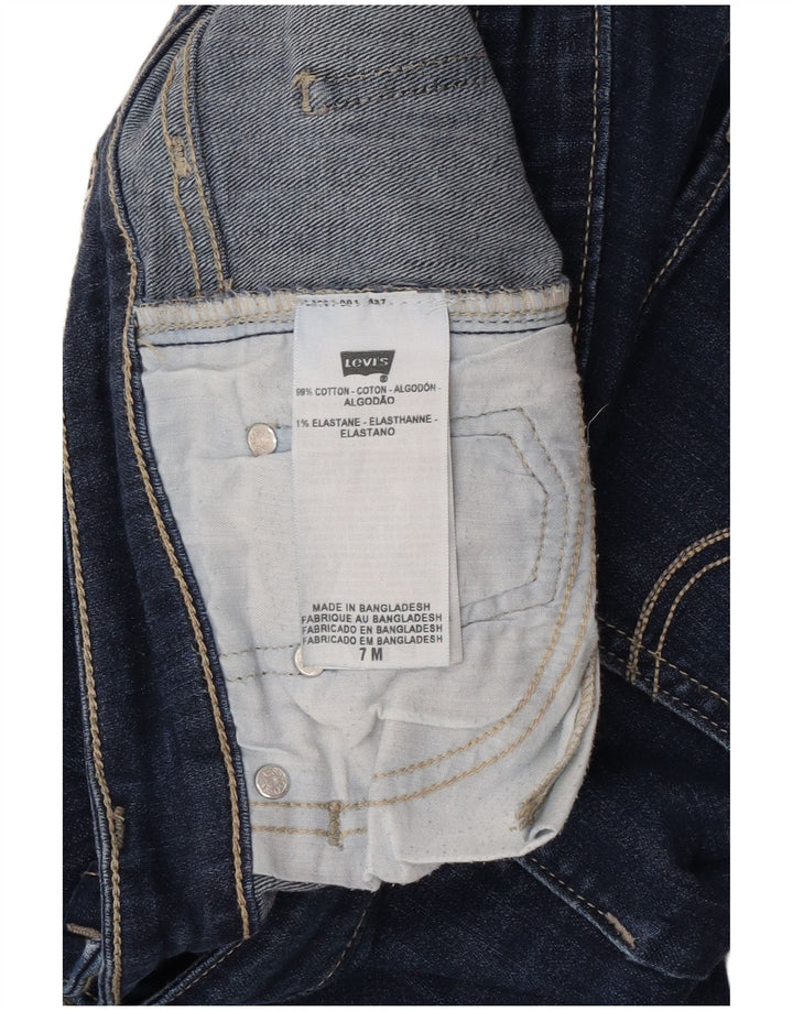 Levi's Damen 518 Super Low Bootcut Jeans US 7 Medium W30 L30 Marineblau