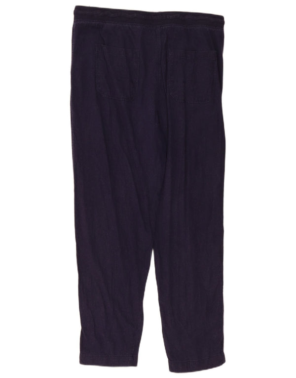 Marks & Spencer Damen Freizeithose UK 14 Large W34 L29 Marineblau