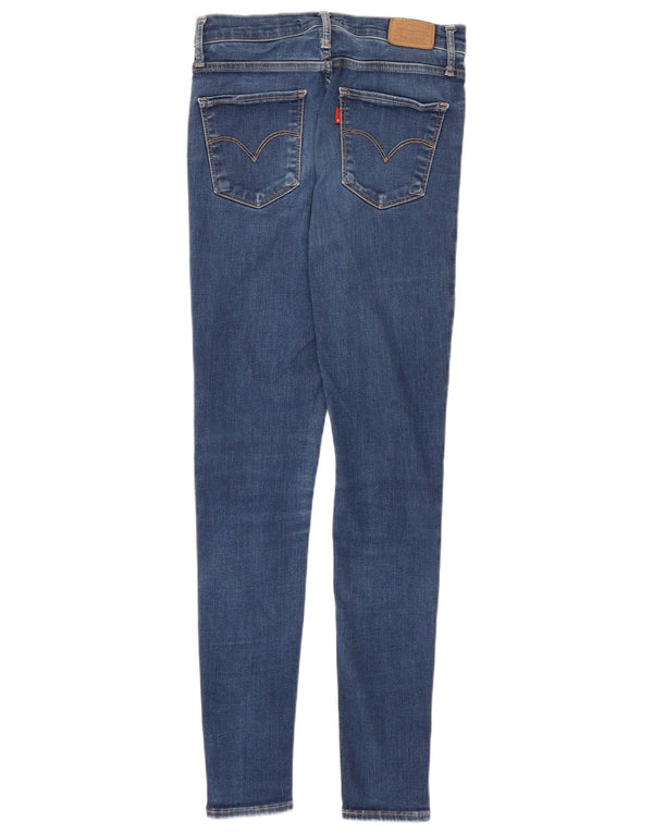 Levi's Damen 720 High Rise Super Skinny Jeans W27 L30 Marineblau Baumwolle