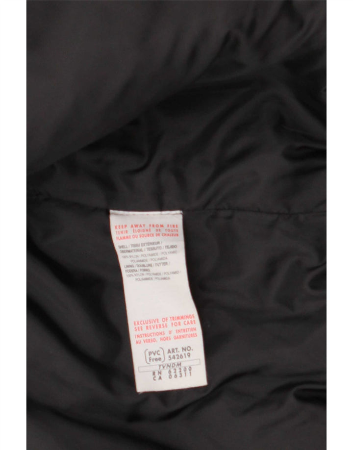 Puma Damen Wattierte Jacke UK 14 Medium Schwarz Nylon