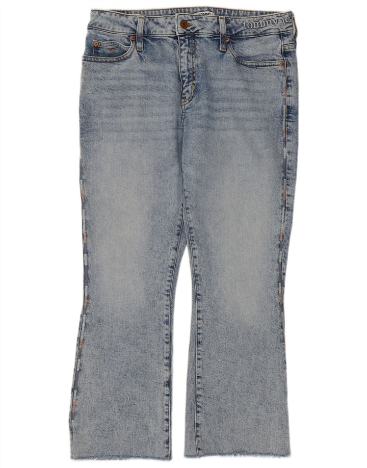 Tommy Hilfiger Damen Bootcut Jeans W32 L26 Blaue Baumwolle