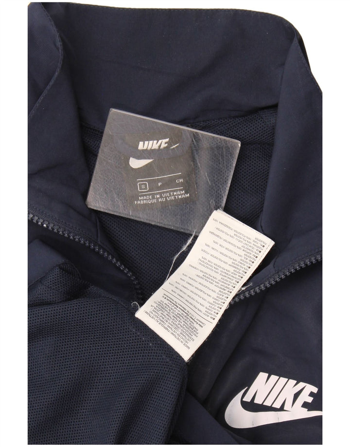 Nike Herren-Trainingsanzugoberteil, Jacke, Größe S, Marineblau, Polyester