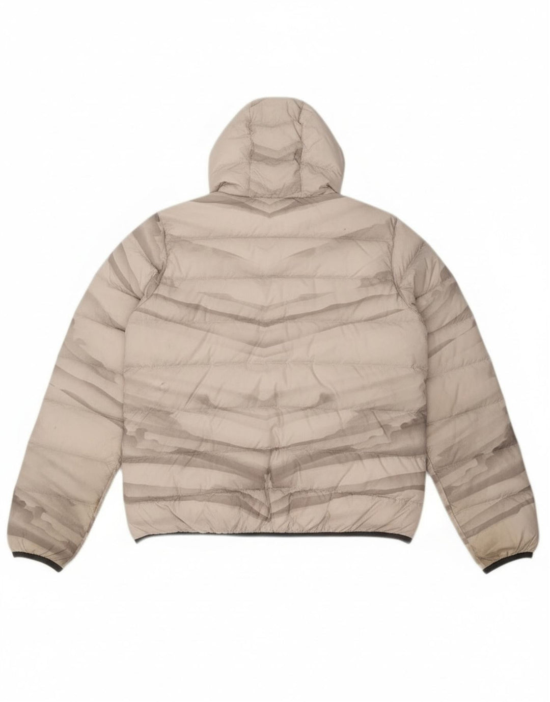 Jack Wolfskin Wattierte Damenjacke mit Kapuze, UK 18, XL, graues Batik-Polyester