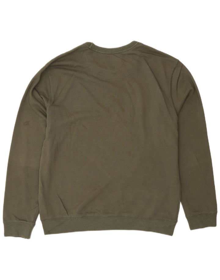 French Connection Herren-Sweatshirt, Pullover, XL, Khaki, Baumwolle