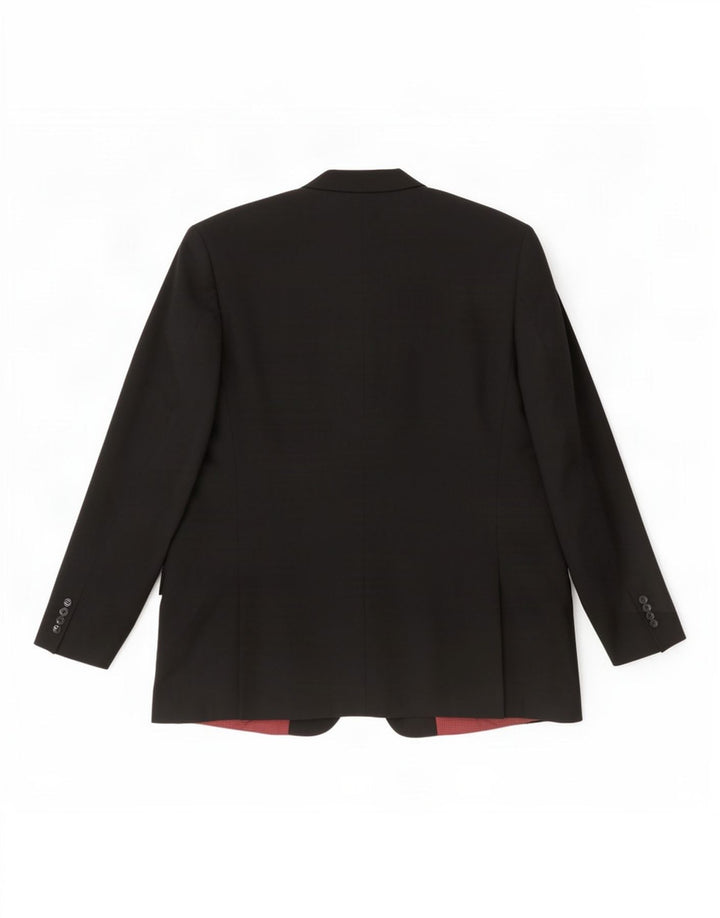 Skopes Herren-Blazer mit normaler Passform und 2 Knöpfen, EU 52, XL, schwarze Wolle