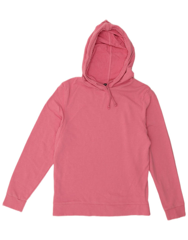 Marks & Spencer Damen Kapuzenpullover UK 12 Mittelrosa Baumwolle