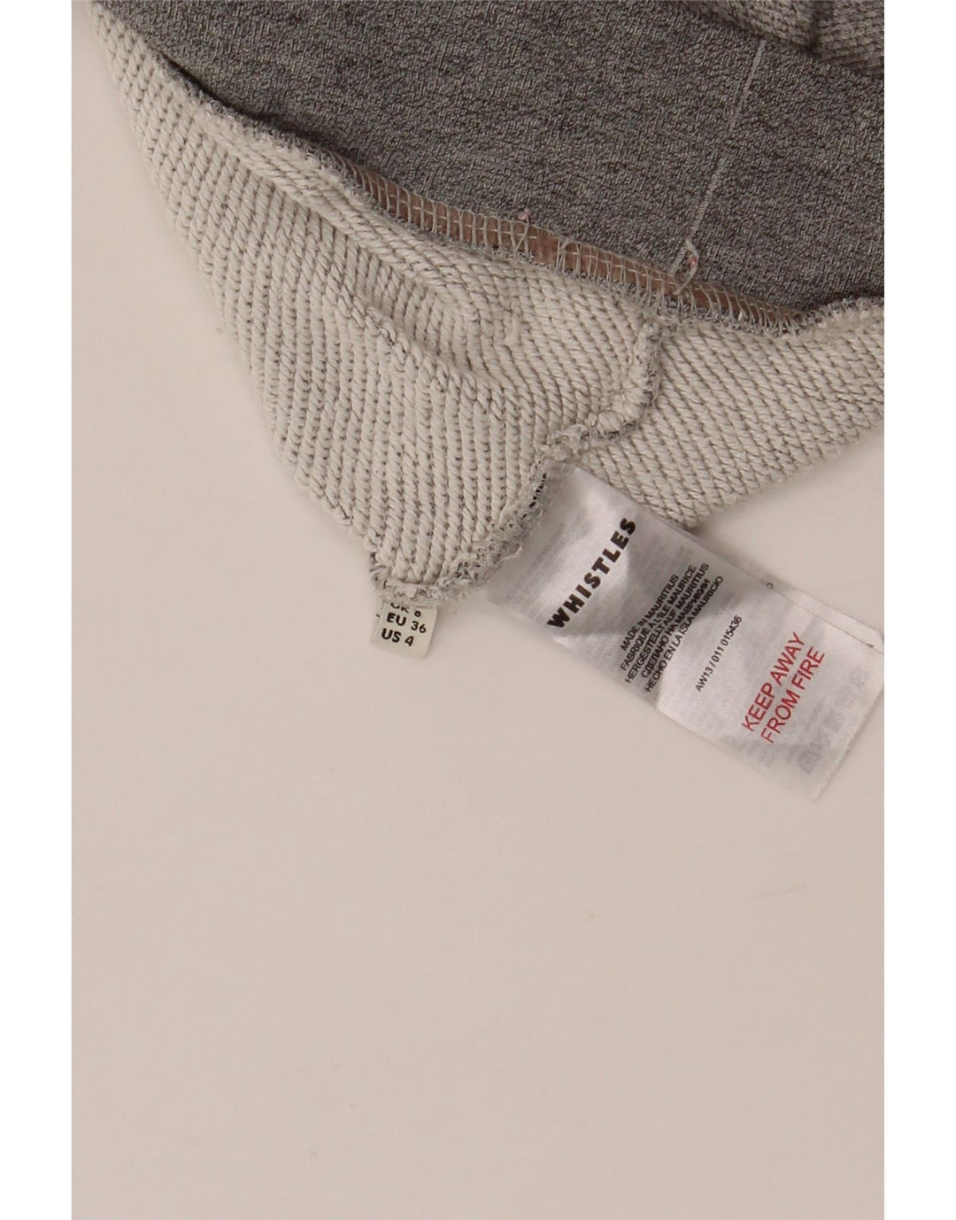 WHISTLES Übergroßer Grafik-Sweatshirtpullover für Damen, Gr. 8, Grau