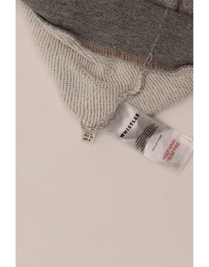 WHISTLES Übergroßer Grafik-Sweatshirtpullover für Damen, Gr. 8, Grau