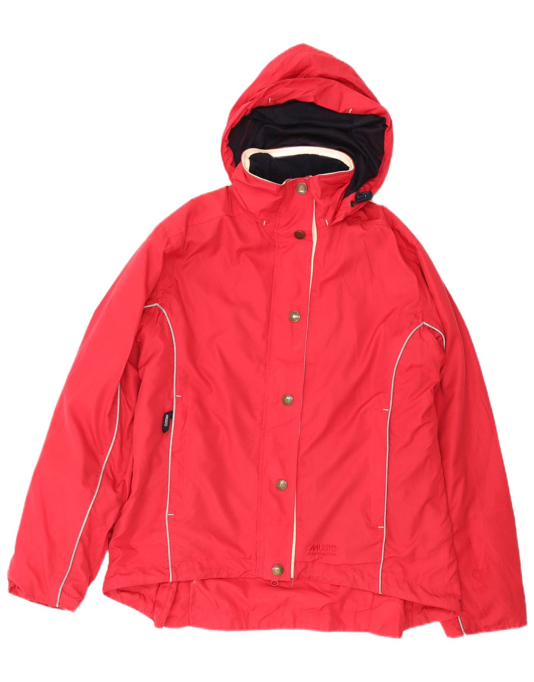 Musto Damen Übergroße Windjacke mit Kapuze, UK 10, Größe S, Rot, Polyester