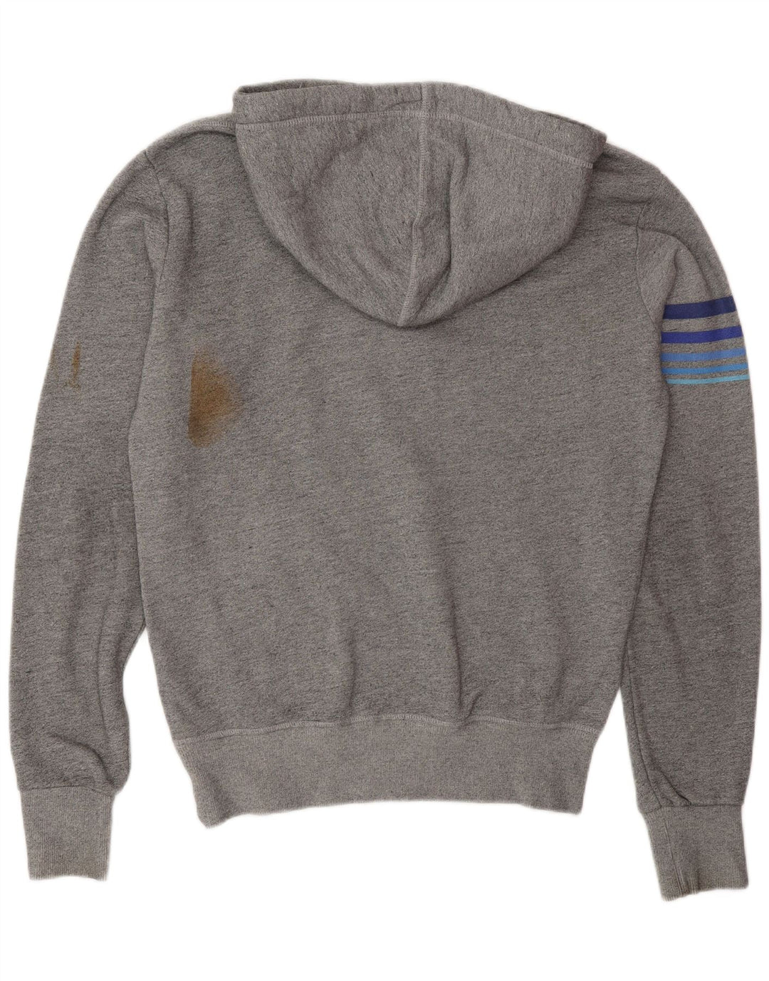 Superdry Herren Grafik-Kapuzenpullover aus mittelgrauer Baumwolle