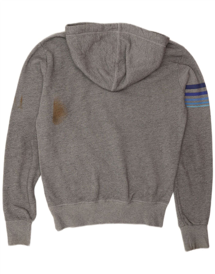 Superdry Herren Grafik-Kapuzenpullover aus mittelgrauer Baumwolle