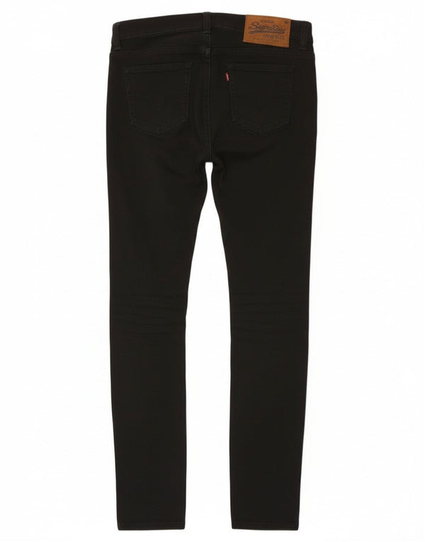 Superdry Damen Skinny Jeans W28 L32 Schwarz Baumwolle