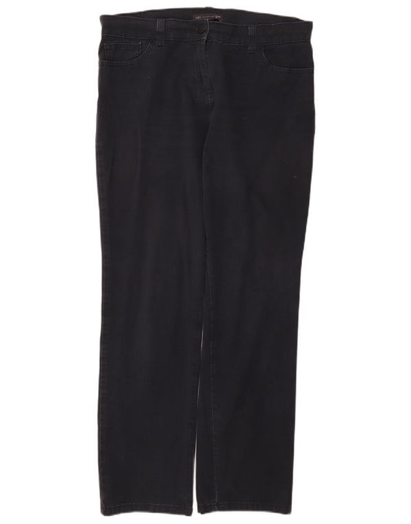 Marks & Spencer Damen Freizeithose UK 14 M W34 L29 Marineblau