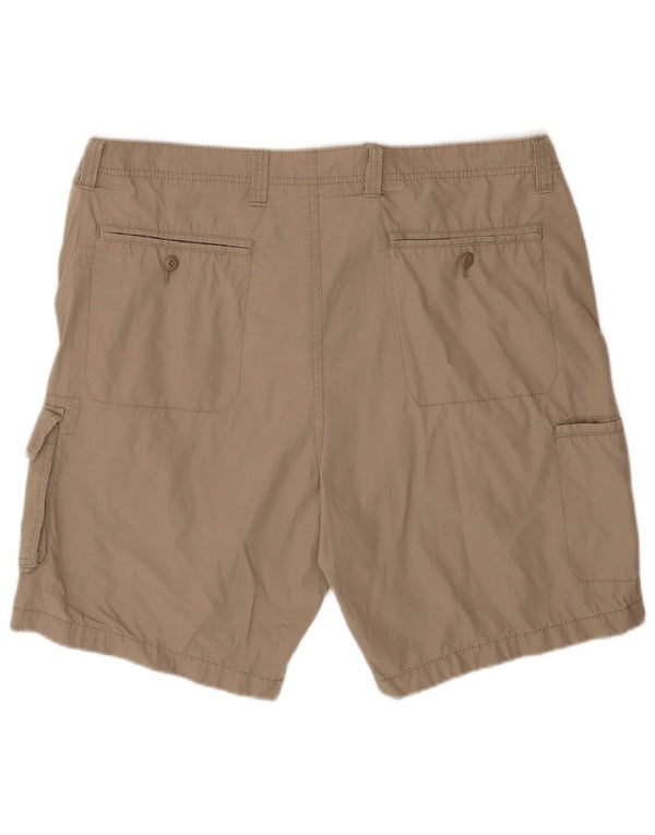 Nautica Herren Cargo-Shorts W38 XL Beige Baumwolle