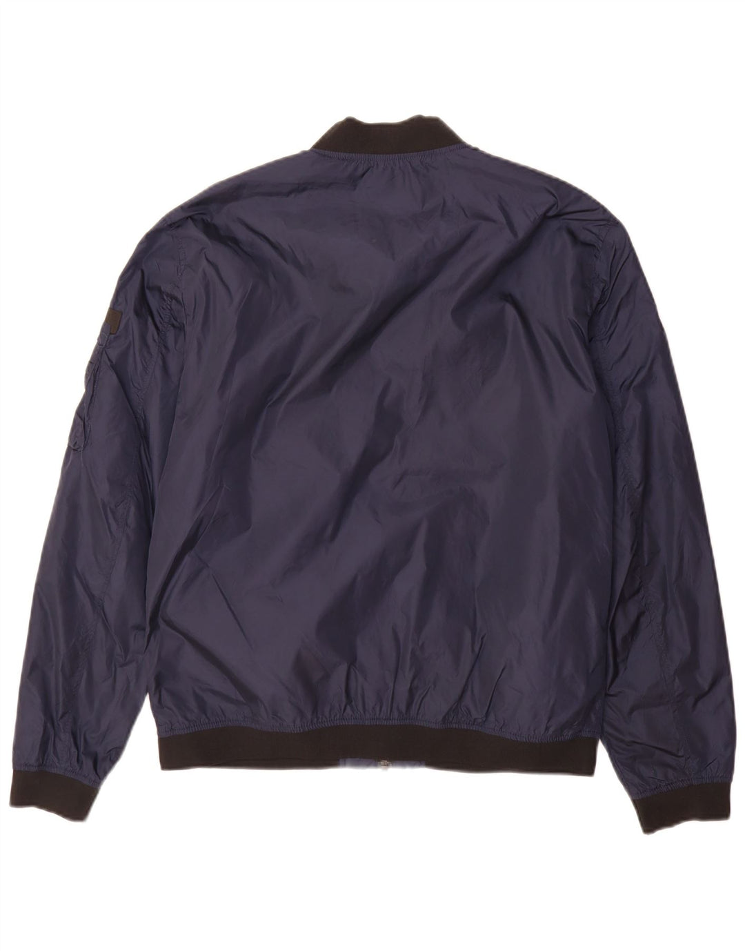 Jack & Jones Herren Bomberjacke UK 40 Large Marineblaues Nylon