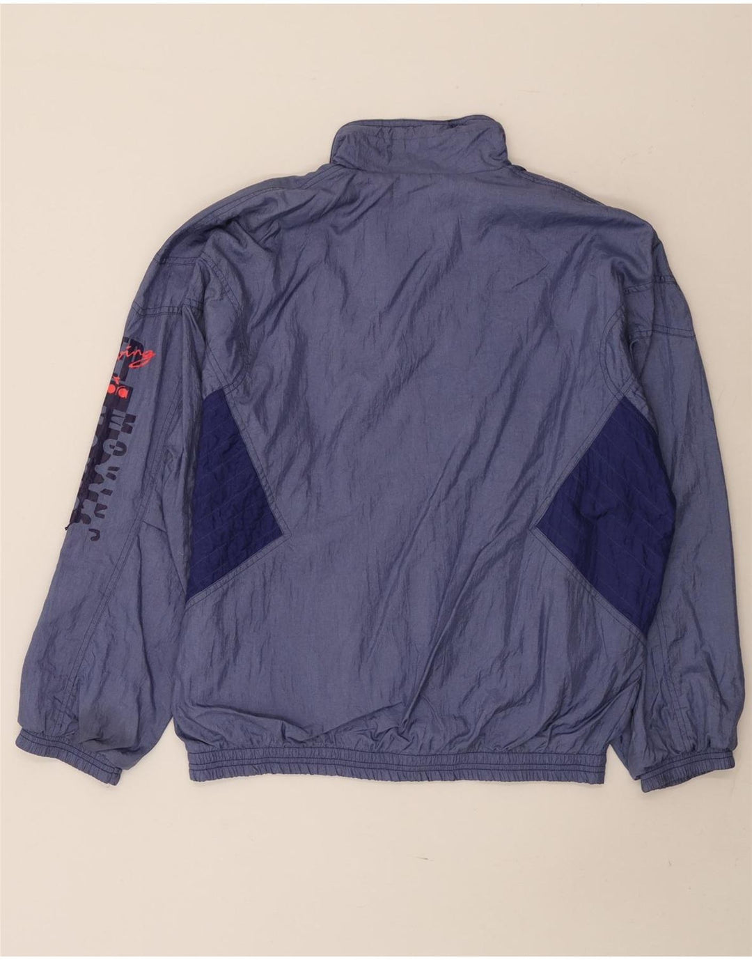 Diadora Damen-Trainingsanzug mit Grafik, groß, Marineblau, Farbblock