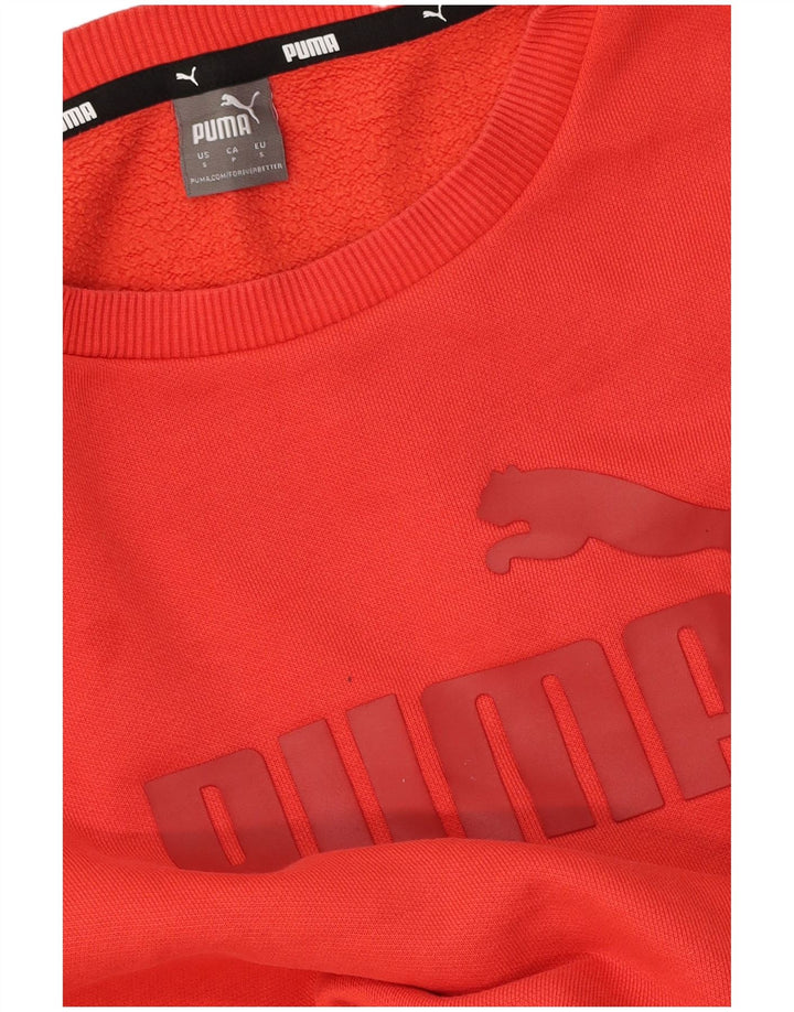 Puma Herren Grafik-Sweatshirt, Pullover, Größe S, Rot