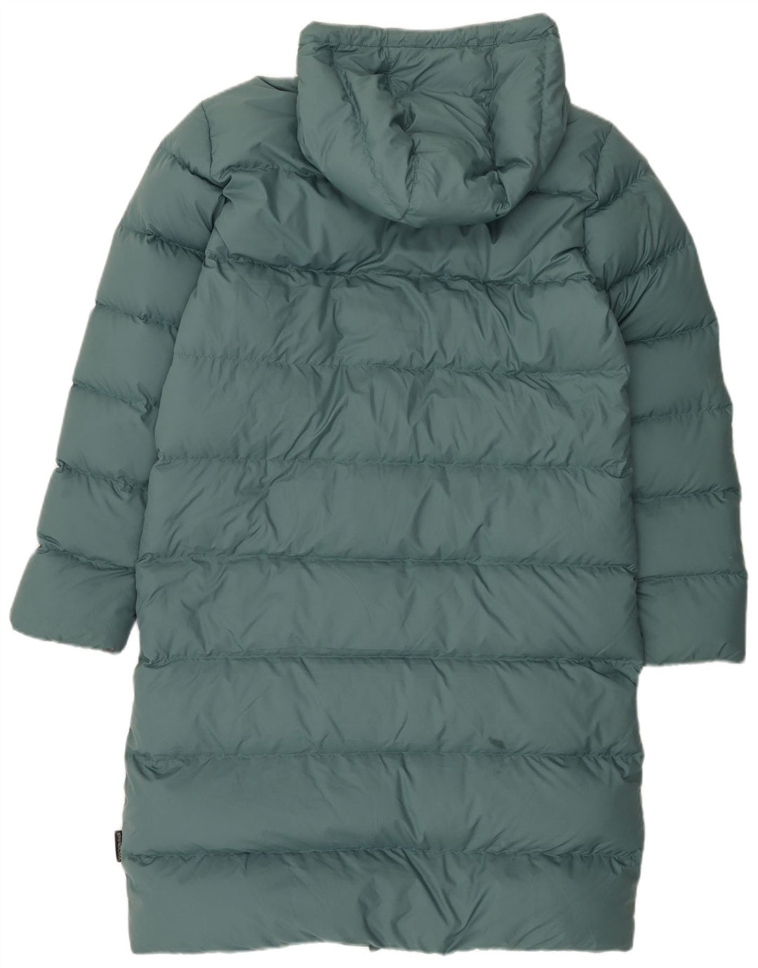 Jack Wolfskin Damen Kapuzen-Übergröße, gepolsterter Mantel, UK 10/12, Mittelgrün