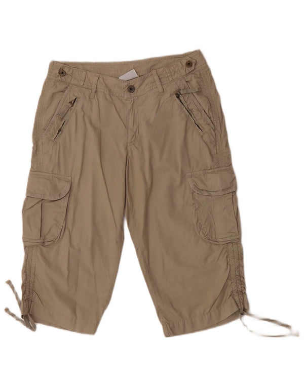 Champion Damen Cargo-Bermudashorts Medium W28 Khaki Baumwolle