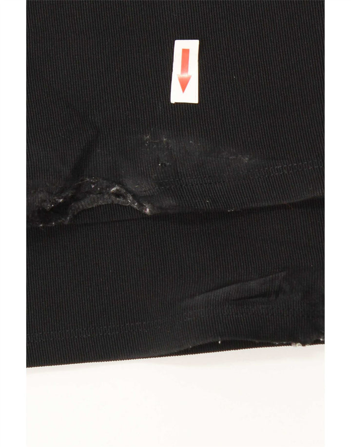 Zara Damen Flare Leggings UK 14 Medium Schwarz Polyester