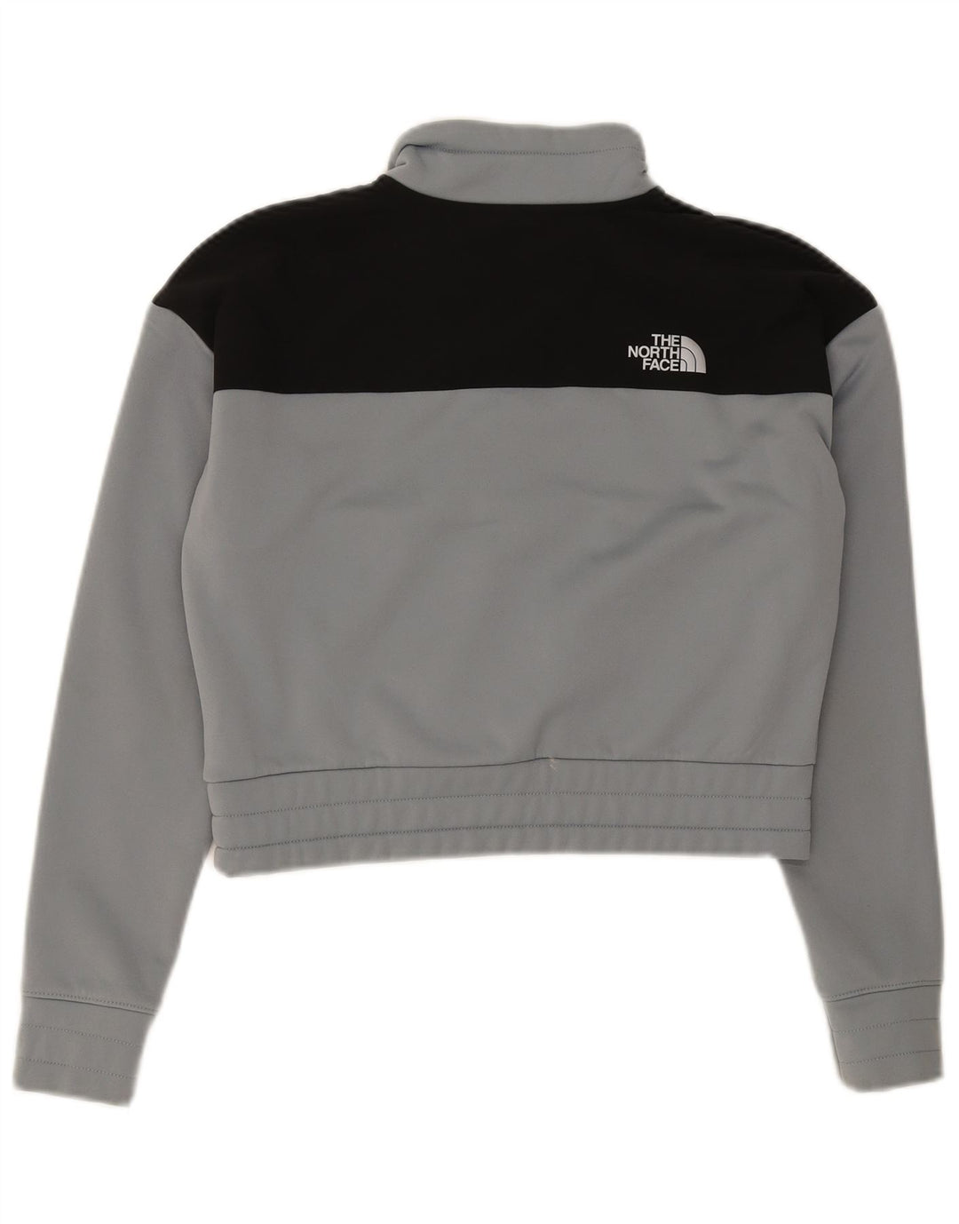 THE NORTH FACE Womens Oversized Crop Sweatshirt Jumper UK 10 Small Grey