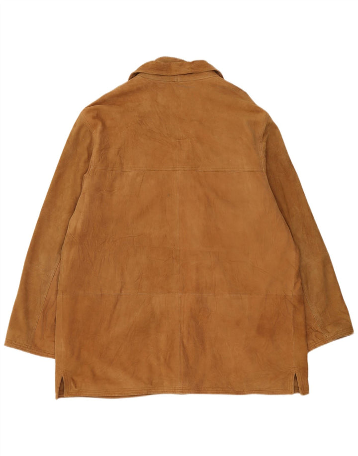 Conbipel Herren Free Heron Wildledermantel IT 58 2XL Beige Leder