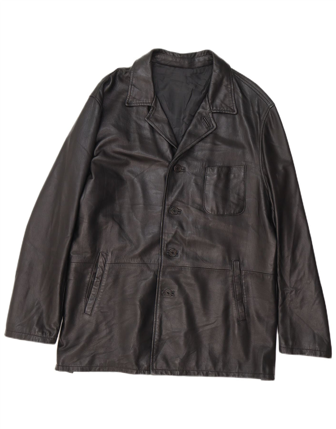 Conbipel Herren Lederjacke IT 52 Großes schwarzes Leder