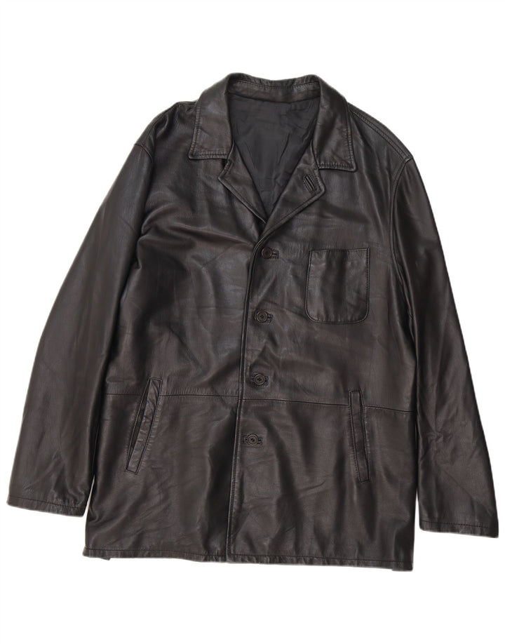 Conbipel Herren Lederjacke IT 52 Großes schwarzes Leder