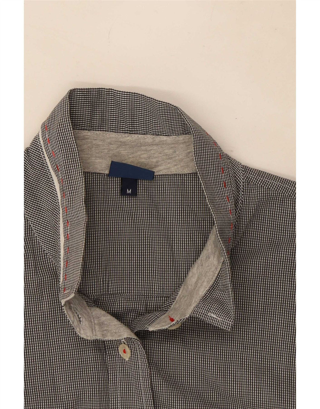 Trussardi Jeans Damen ärmelloses Hemd UK 14 Mittelgrau kariert