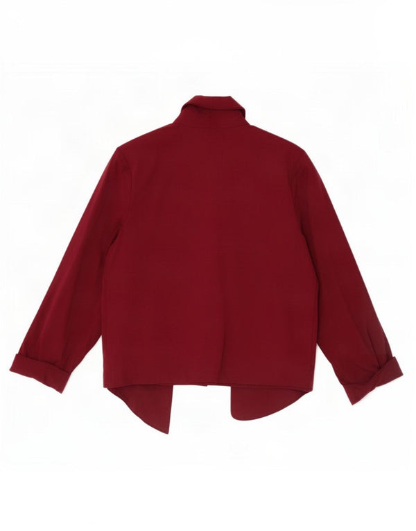 Marks & Spencer Damen Crop Cardigan mit 3/4-Ärmeln, Gr. 18, XL, Burgunderrot