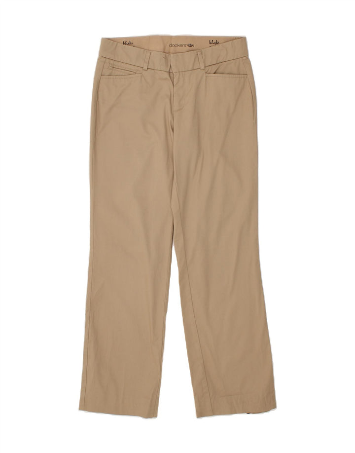 DOCKERS Womens Straight Casual Trousers US 6 Medium W30 L30 Beige Vintage Dockers and Second-Hand Dockers from Messina Hembry 