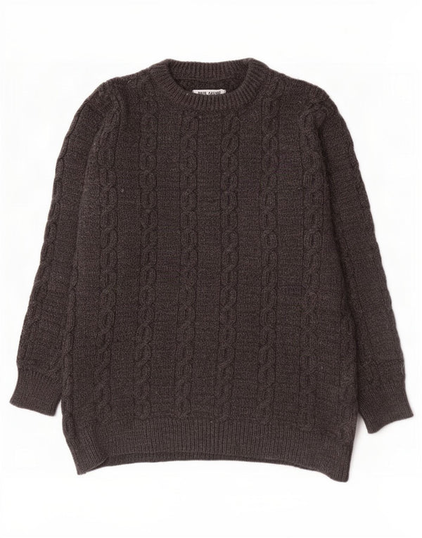 Dunnes Stores Mens Boat Neck Jumper Sweater Large Grey Wool