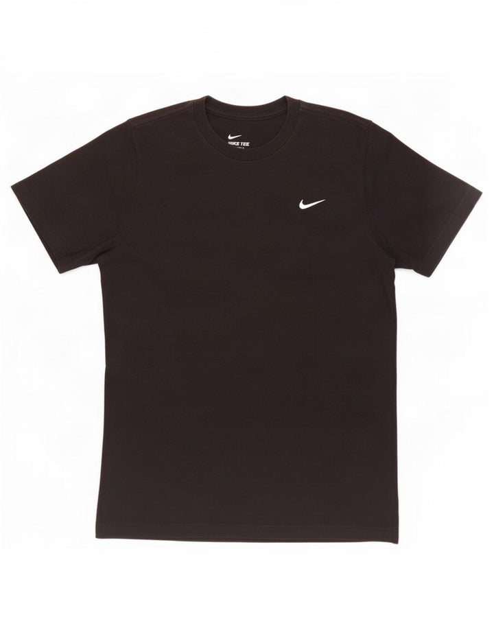 Nike Herren T-Shirt Top Small Schwarz Baumwolle