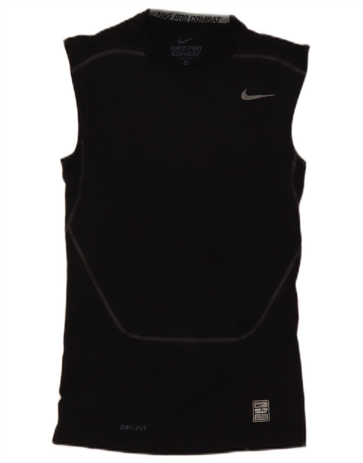 Nike Herren Pro Combat Vest Top Mittelschwarzes Polyester