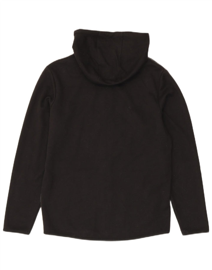 Jack & Jones Herren-Kapuzenpullover mit Reißverschluss, mittelschwarz, Farbblock-Polyester