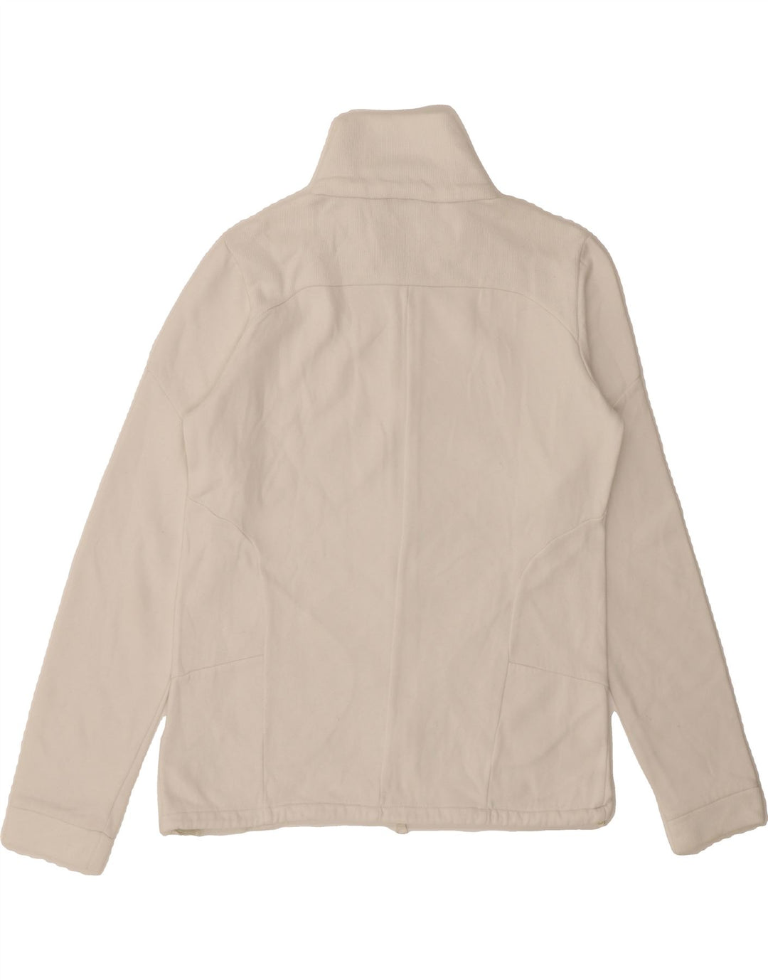 NIKE Womens Tracksuit Top Jacket UK 10/12 Medium White Cotton Vintage Nike and Second-Hand Nike from Messina Hembry 
