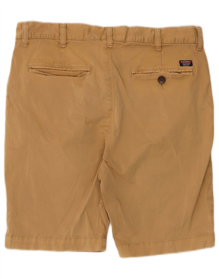 Superdry Herren Chinoshorts Medium W32 Beige Baumwolle
