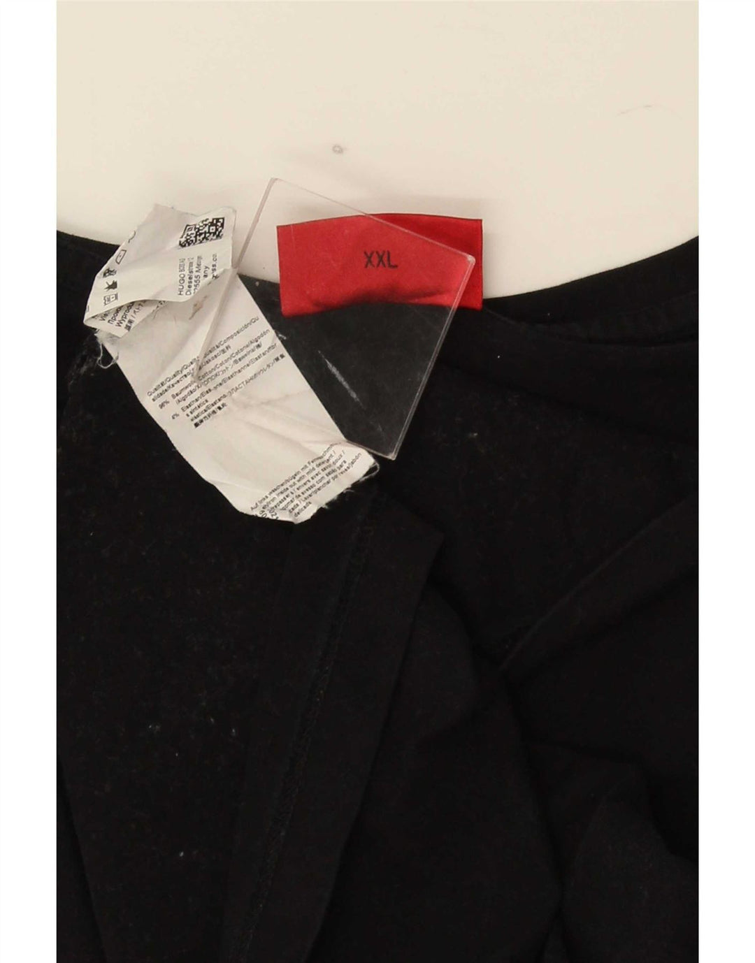 Hugo Boss Herren T-Shirt Top 2XL Schwarz Baumwolle