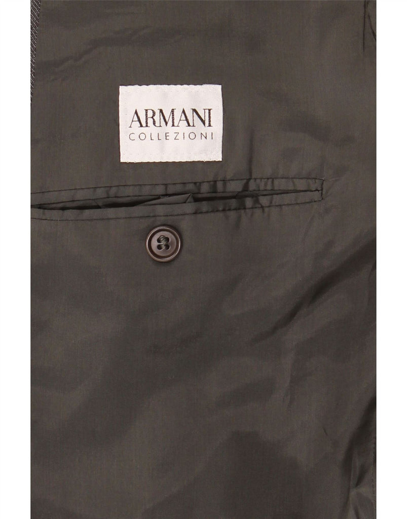 ARMANI Mens 2 Button Blazer Jacket IT 54 2XL Grey Wool Vintage Armani and Second-Hand Armani from Messina Hembry 