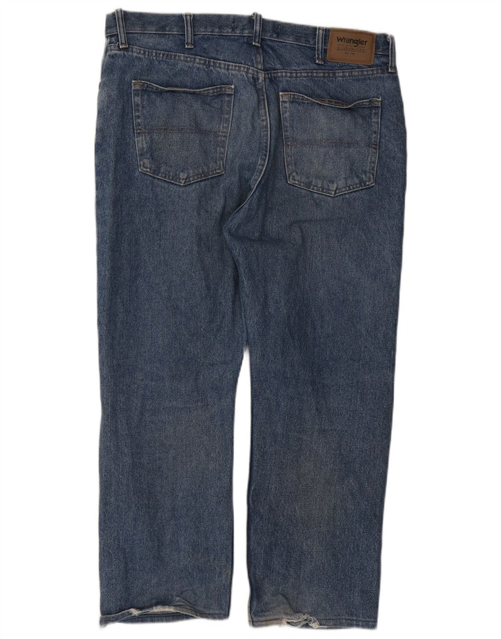 Wrangler Herren Straight Jeans W38 L26 Blaue Baumwolle