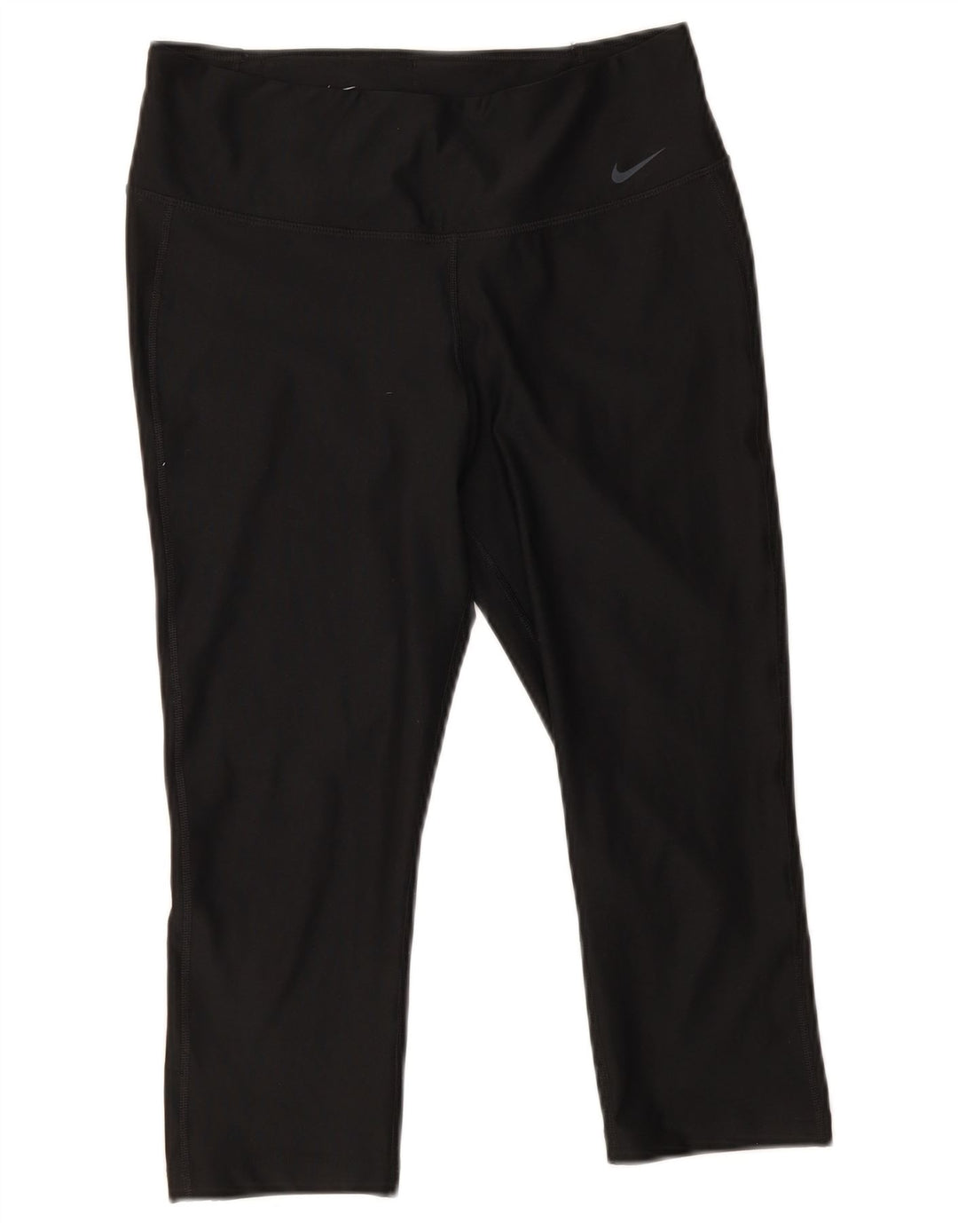 Nike Damen Dri Fit Capri-Leggings UK 14 Mittelschwarzes Polyester