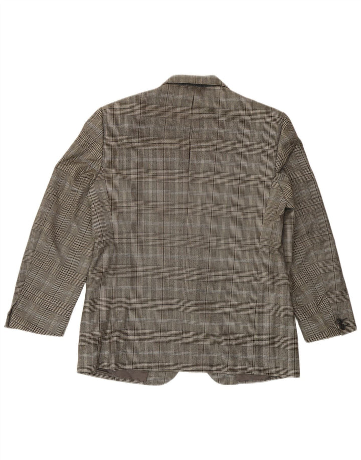 Cerruti 1881 Herren 2-Knopf-Blazerjacke IT 48 Mittelgrau kariert