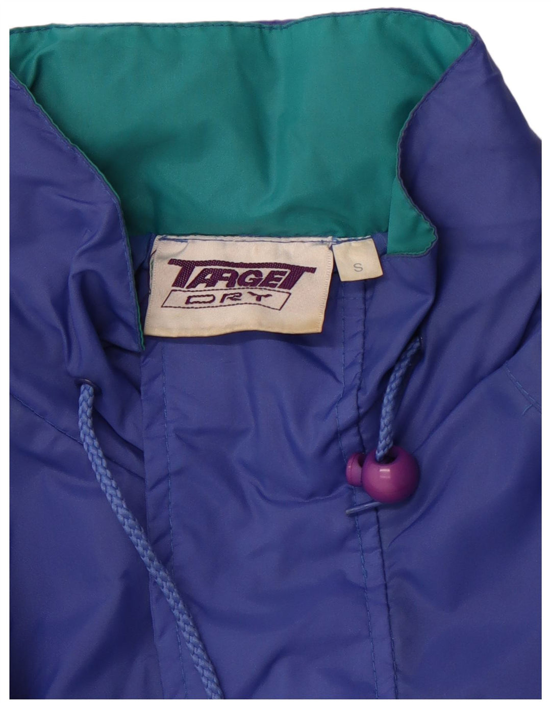 TARGET DRY Herren-Regenmantel mit Kapuze, übergroß, UK 36, klein, Blau, Farbblock