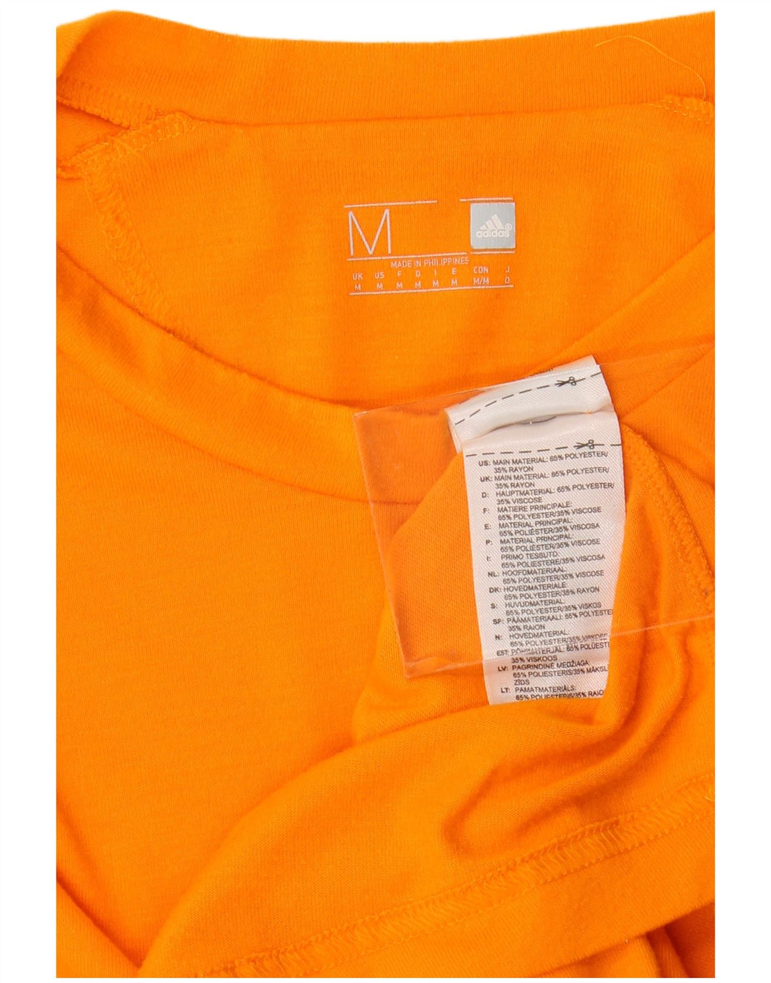 ADIDAS Herren T-Shirt Top Mittelorange Polyester
