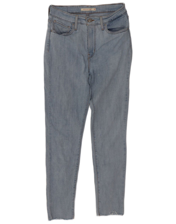 Levi's Damen 721 High Rise Skinny Jeans W28 L28 Blaue Baumwolle