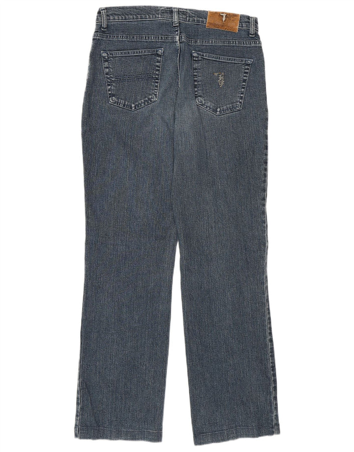 Trussardi Damen Straight Jeans W31 L29 Blaue Baumwolle