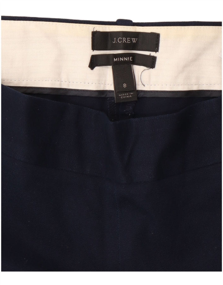 J. CREW Damen Minnie Slim Cropped-Hose US 8 Medium W30 L26 Marineblau